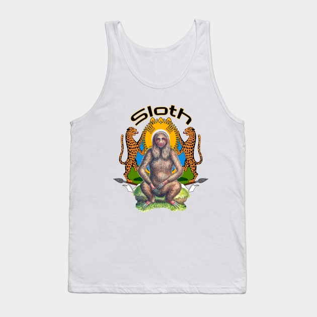 Sloth the king of the forest Tank Top by Marccelus